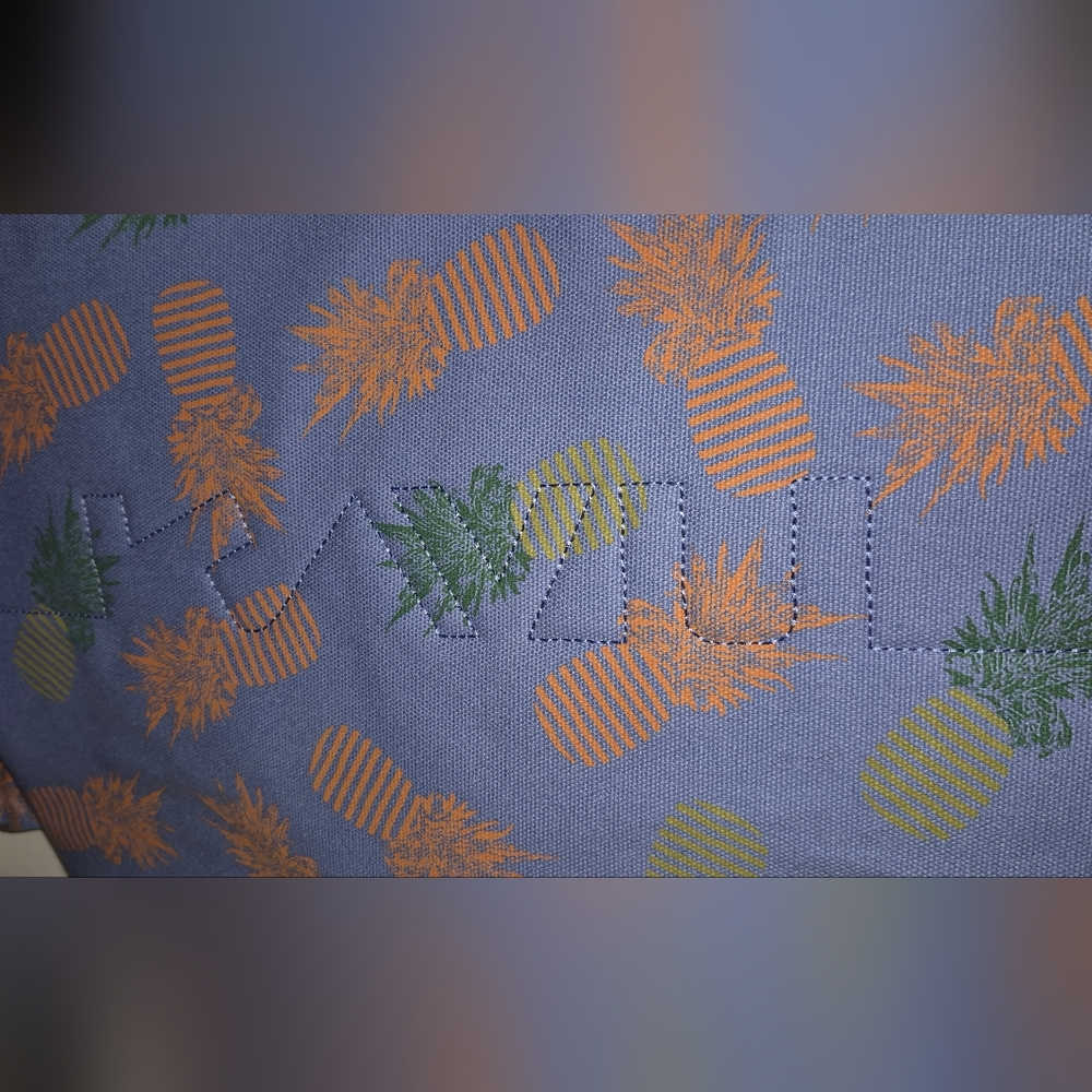 KAVU Rope Bag with Blue and Orange Pattern - Picture 3 of 7